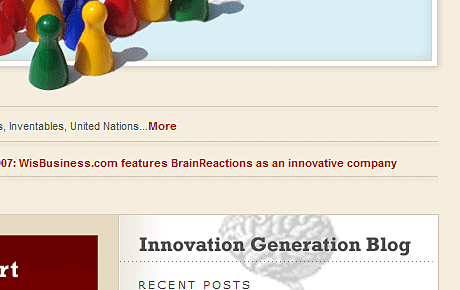 BrainReactions website screenshot
