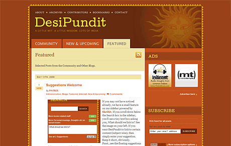 DesiPundit website screenshot