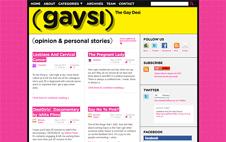 Gaysi Family website screenshot