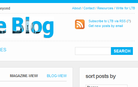 London Theatre Blog website screenshot
