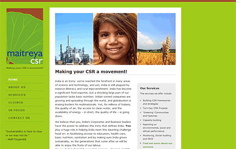 Maitreya CSR website screenshot