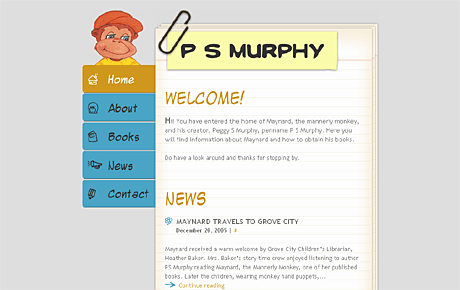 P S Murphy website screenshot
