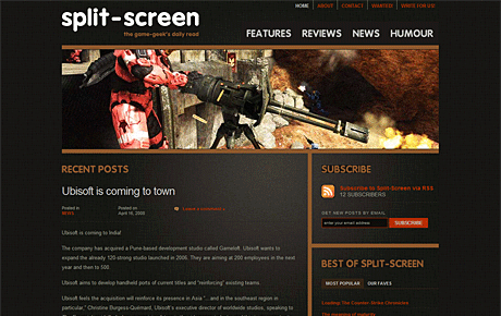Split-Screen website screenshot